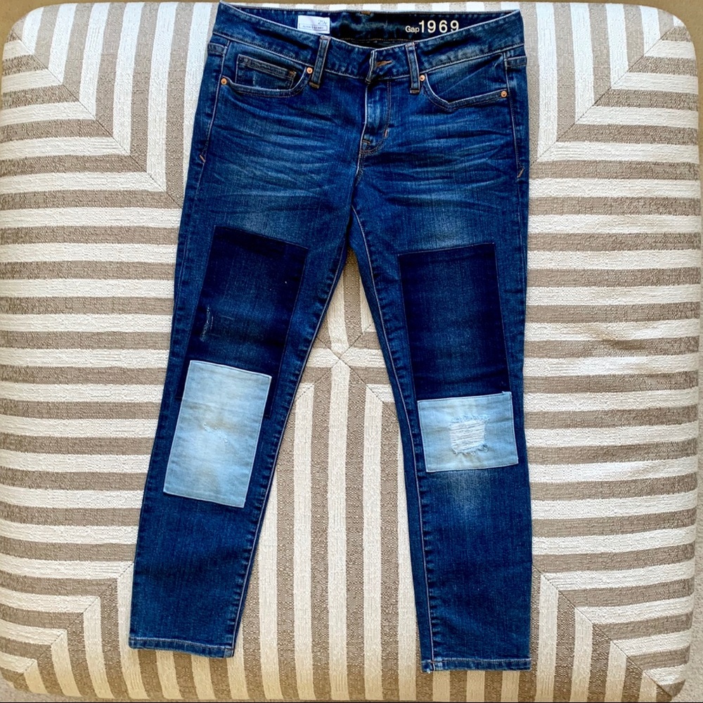 Gap Blue Ankle Skinny Ankle Jeans